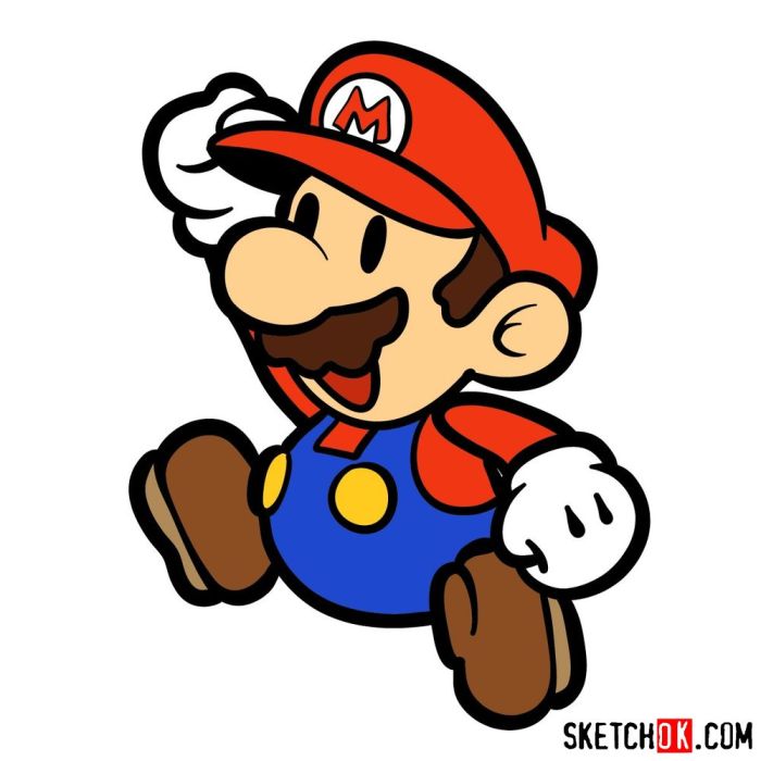 Easy but good mario drawing