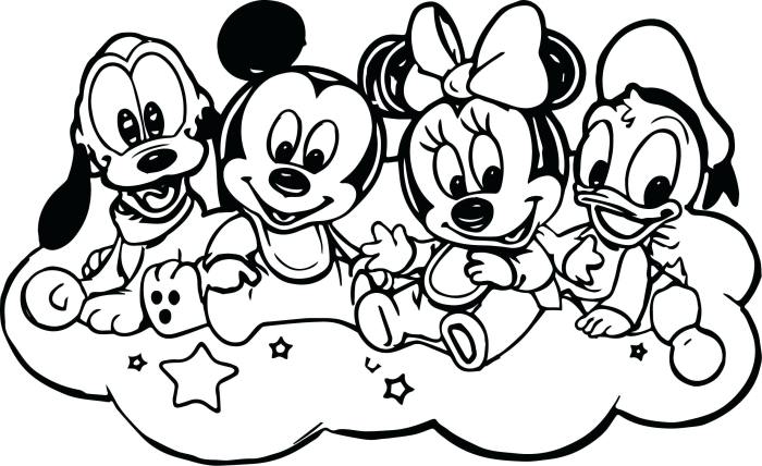 Coloring pages mickey mouse clubhouse drawing easy