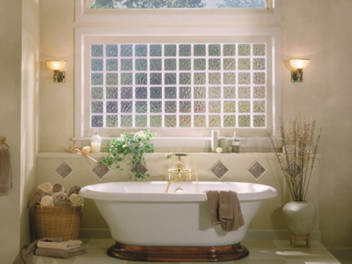 Bathroom window decor ideas