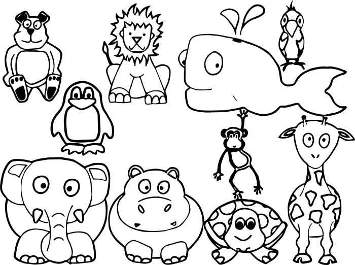 Cute coloring pictures printable animals