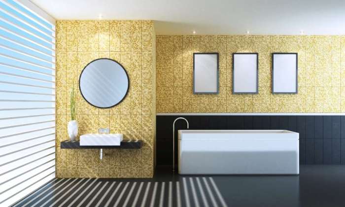 Bathroom decor ideas gold