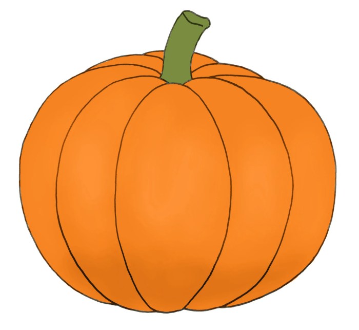 Easy drawing ideas of pumkin