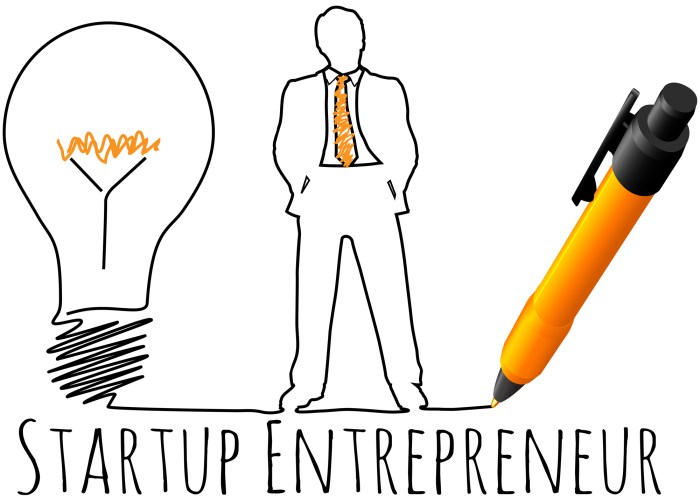 Easy drawing of entrepreneur