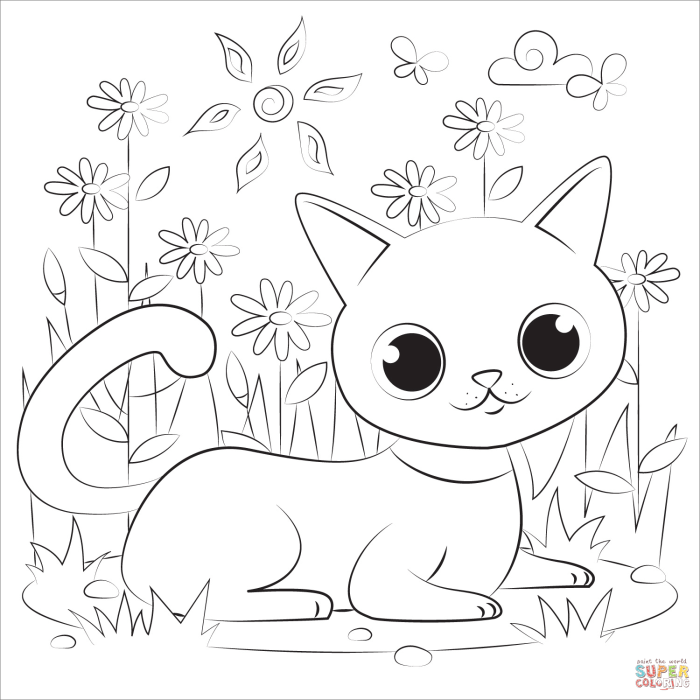 African cats animals coloring pages