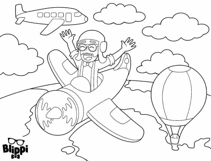 Blippi coloring book animal