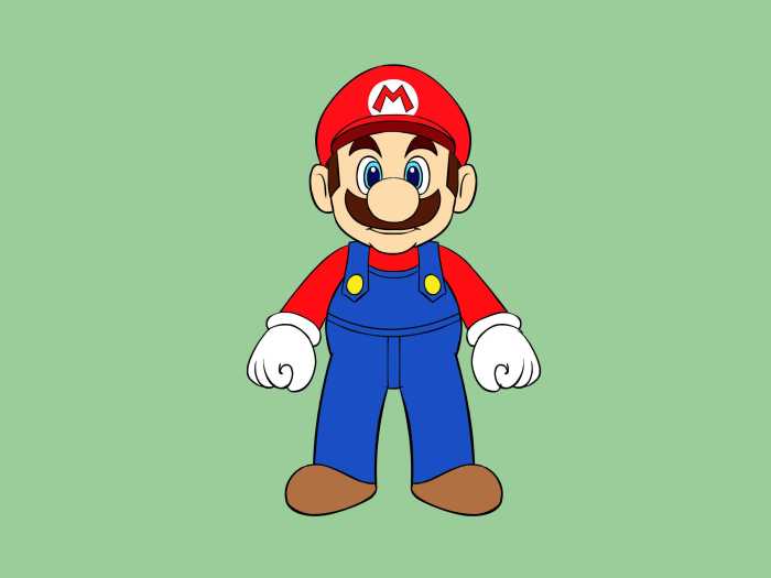 Mario draw drawing easy drawings step characters game video cartoon kids tutorial line choose board