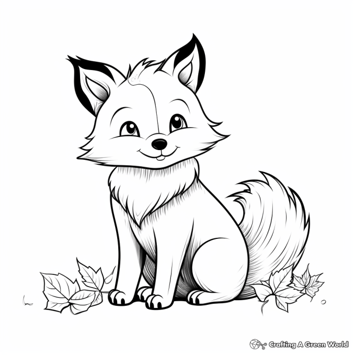 Fall animals coloring sheet