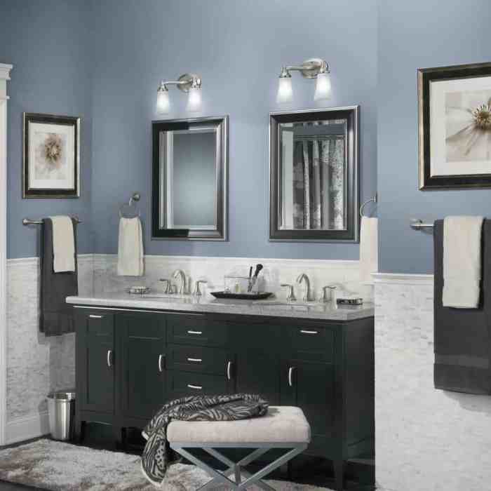 Blue and grey bathroom decor ideas