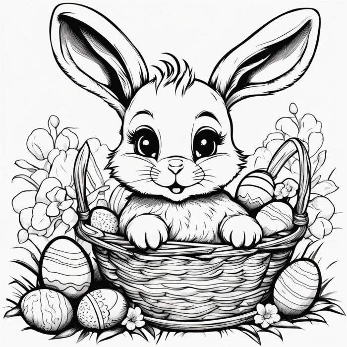 Easter animal coloring pages