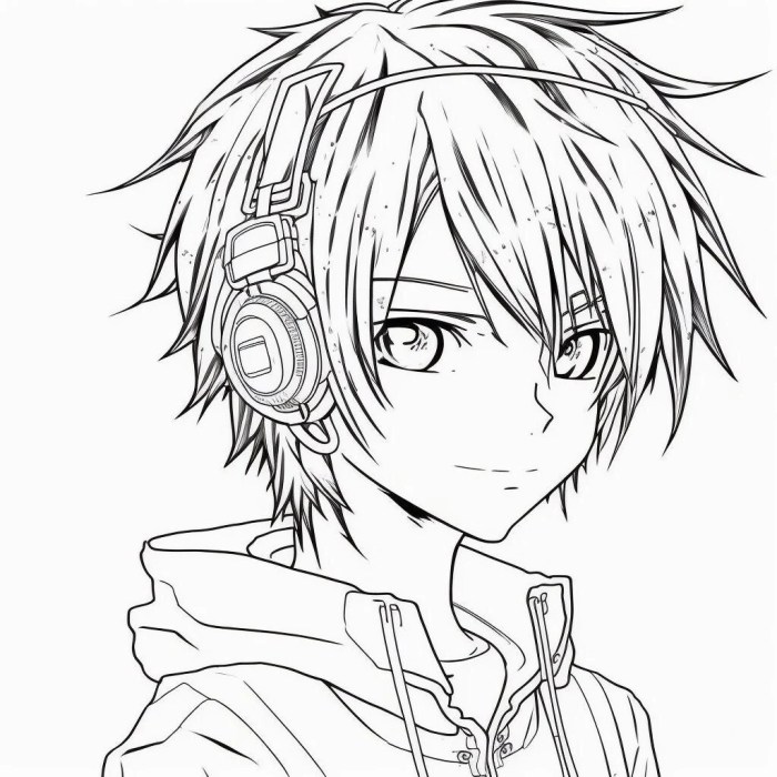 Free coloring pages of anime