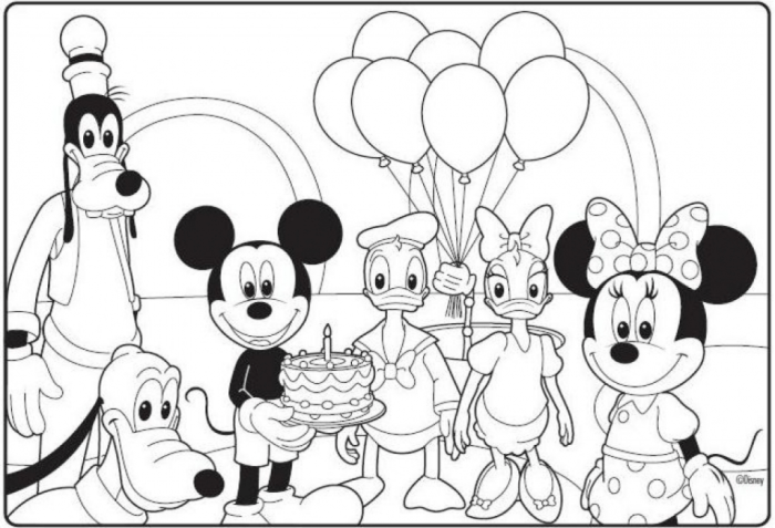 Coloring pages mickey mouse clubhouse drawing easy