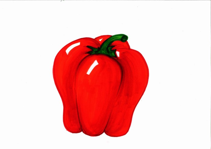 Capsicum draw pepper