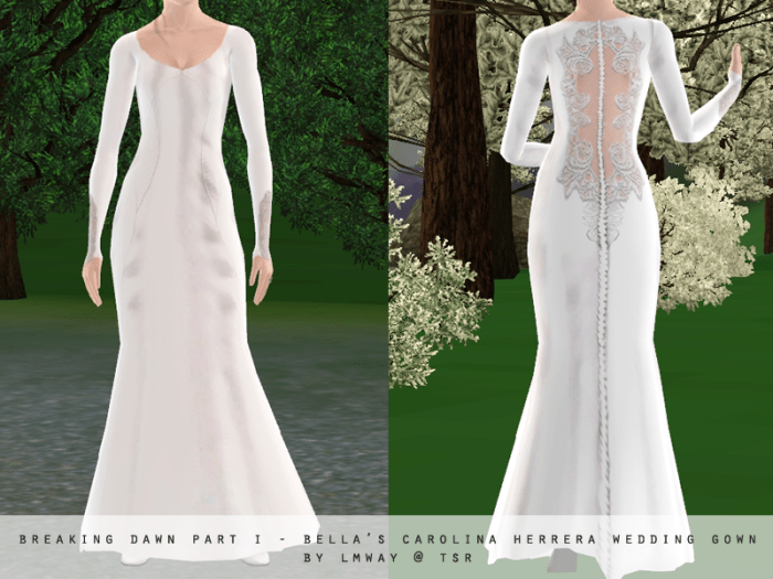 Bella swans wedding dress