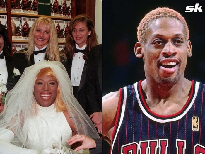 Dennis rodman doll in wedding dress