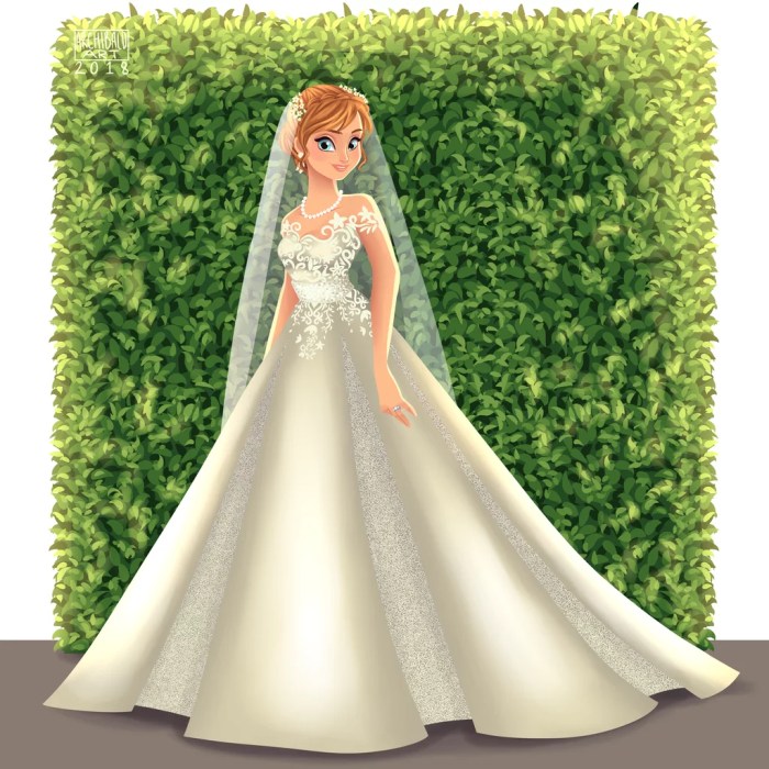 Disney princess inspired wedding dresses