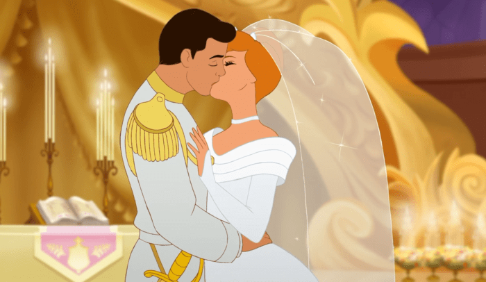 Cinderella movie wedding dress