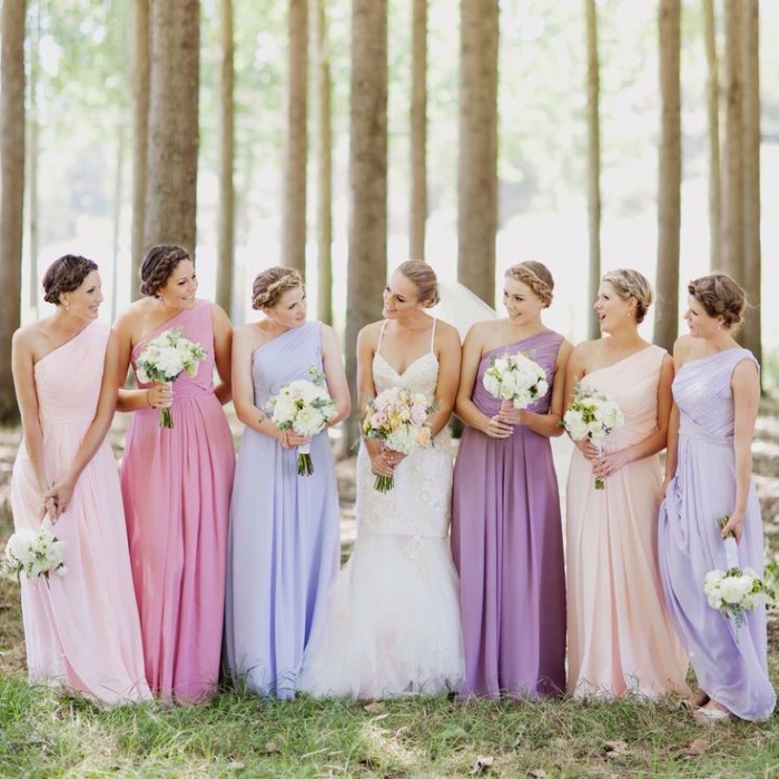 Different colored wedding dresses