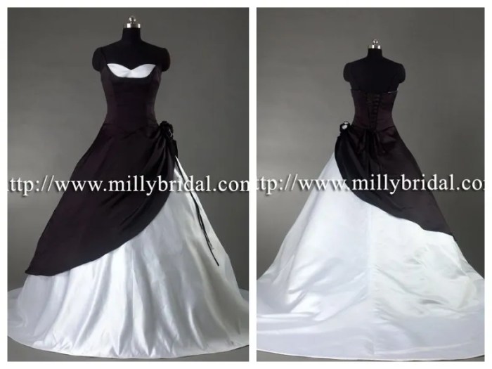 Black and white short dresses for weddings