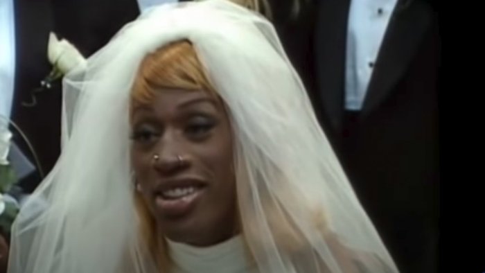 Dennis rodman doll in wedding dress