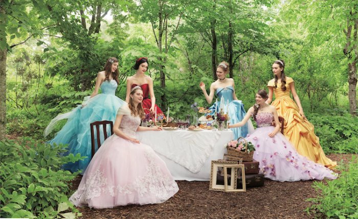 Disney princess inspired wedding dresses