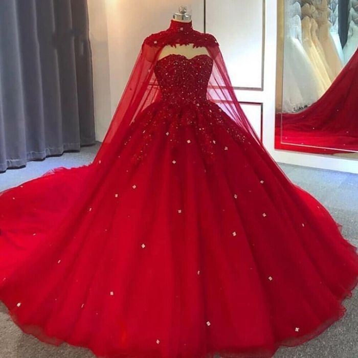 Elegant red dresses for wedding